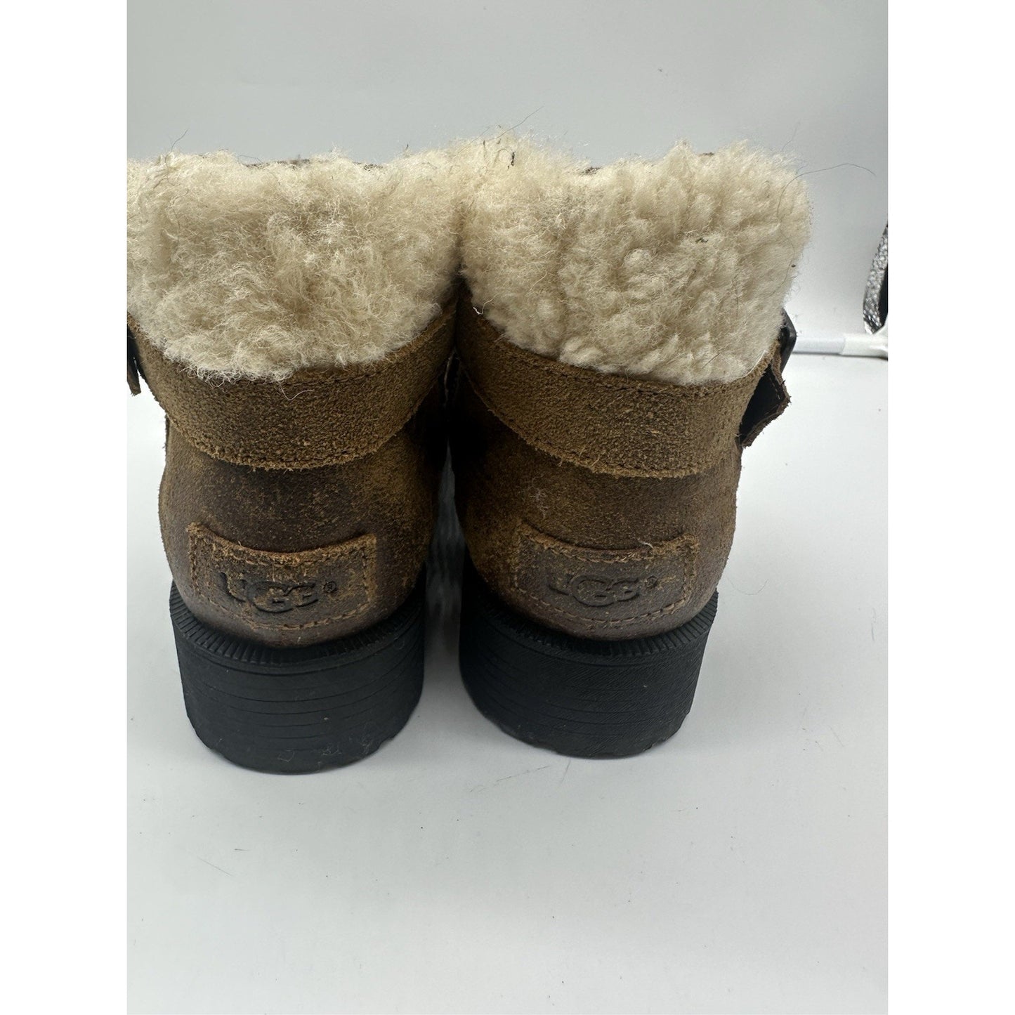 UGG BENSON WOME ANKEL BOOTS LEATHER CHIPMUNK US 9 /UK 7 / EU 40 Chunky