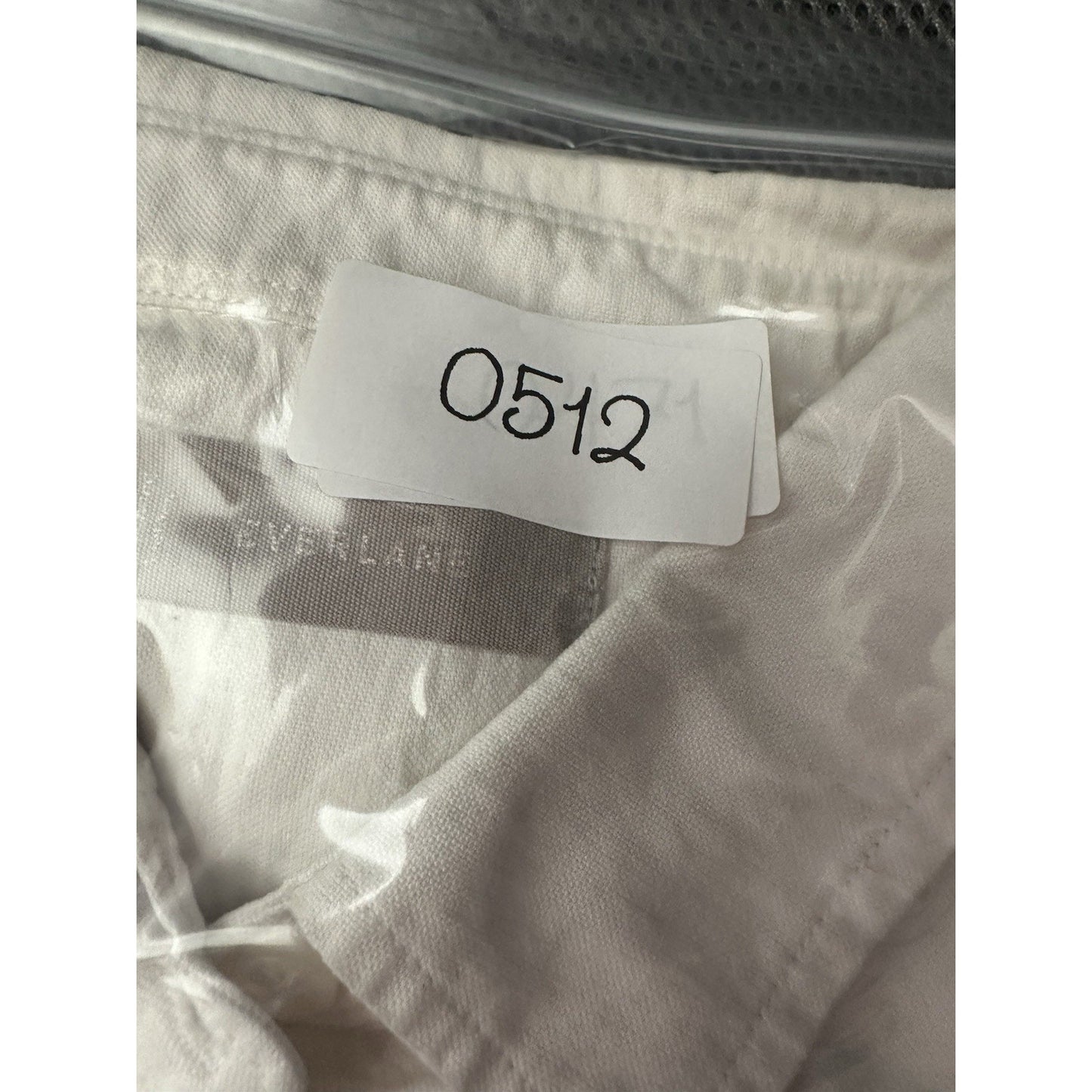 Everlane Button Down White Top Womens Sz 0 Tunic Minimalist Oversized Basic