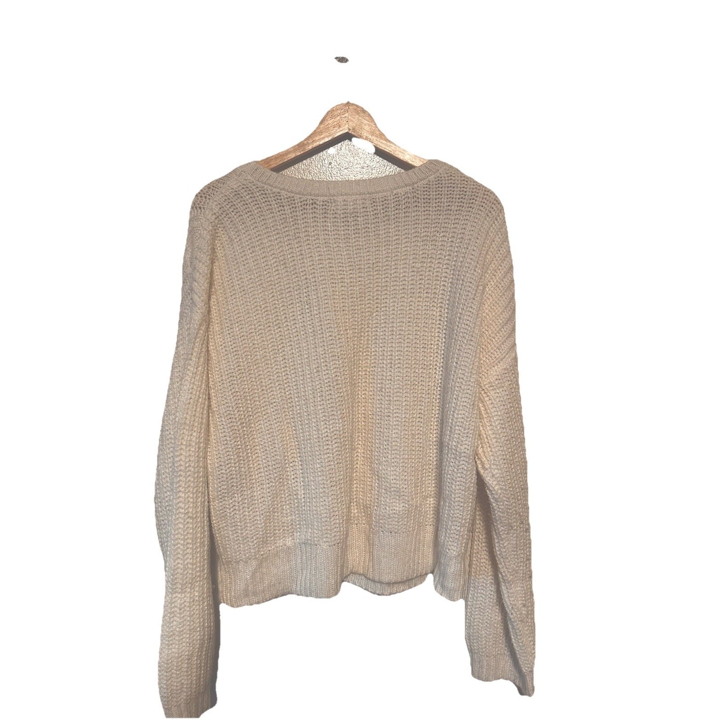 LA Hearts Cable Knit Sweater Womens Sz M Chunky Fisherman Fall Rory Gilmore